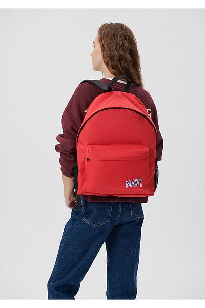 Mavi Logo Printed Red Backpack 1912021-70454