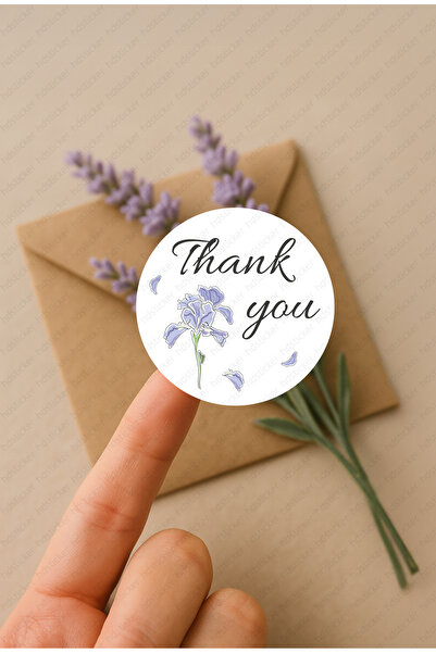 hdsticker 126 Adet Thank You Sticker - 3 cm Yuvarlak Etiket - Hediye Ambalaj ...