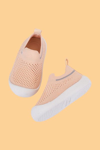 Mumenim Laaleys Baby Girl & Child Non-Slip Orthopedic Sole Pink First Step Shoes / Sports Sneaker