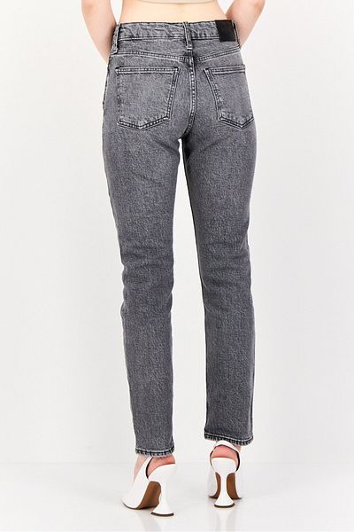 Esprit Women Slim Fit Washed Stretchable Retro Jeans, Grey