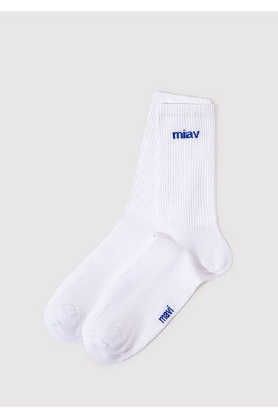 Mavi Бели чорапи с щампа Miav0911440-620