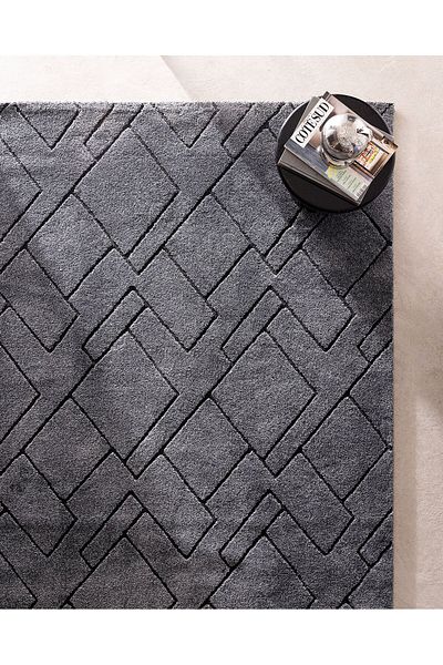 Madame Coco Arlette Teppich – Anthrazit – 200 x 300 cm