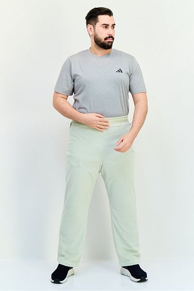 adidas Men Sportswear Fit Brand Logo Basketball Sweatpants, Sage Green