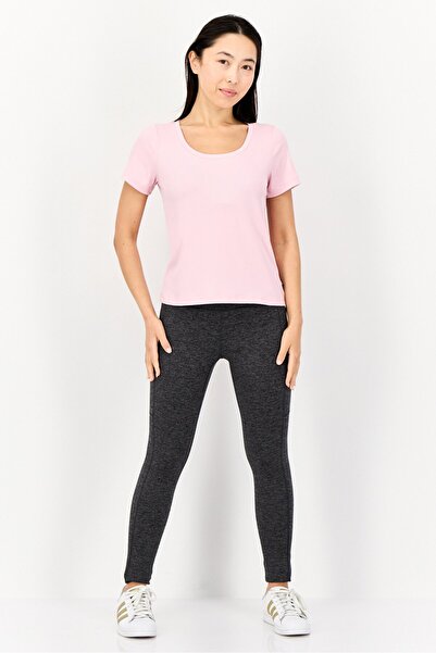 SKECHERS Women Sportswear Fit Short Sleeves Training T-shirt, Pink