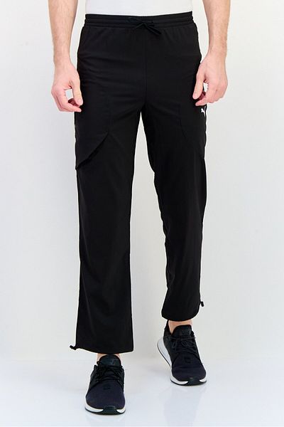 Puma Men Sportswear Fit Brand Logo Training Track Pants, Black