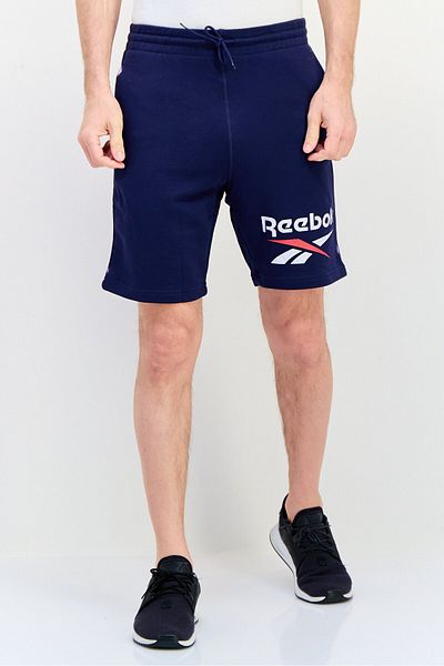 Reebok شورت رياضي رجالي للجري، أزرق داكن
