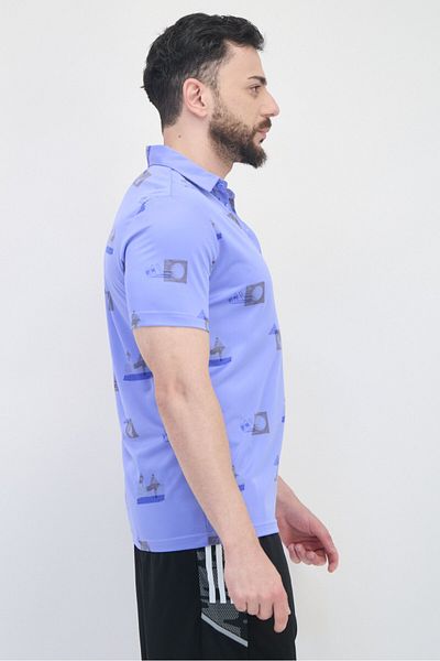 adidas Men Sportswear Fit Short Sleeves Outdoor Polo Shirt, Multicolor