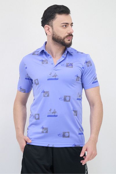 adidas Men Sportswear Fit Short Sleeves Outdoor Polo Shirt, Multicolor