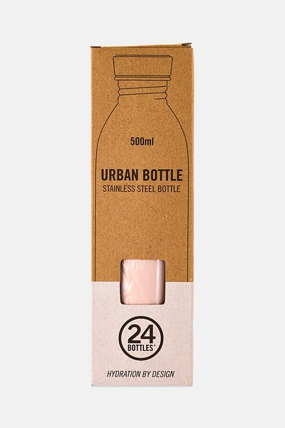 24Bottles زجاجة مياه أوربان من الفولاذ المقاوم للصدأ سعة 500 مل، لون وردي