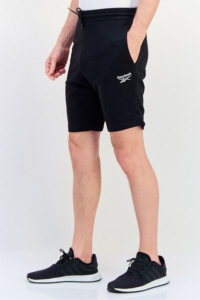 Reebok شورت تدريب رياضي للرجال، أسود