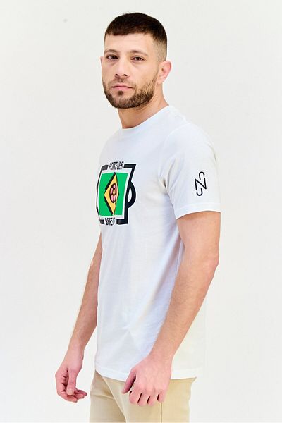 Puma Men Sportswear Fit Short Sleeves Neymar Junior Football T-shirt, White