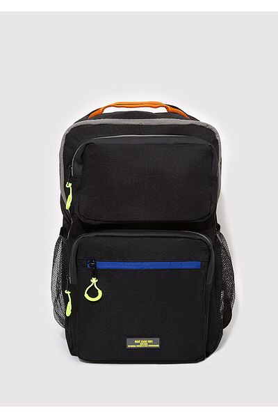 Mavi Schwarzer Rucksack mit mehreren Taschen 0911832 -900
