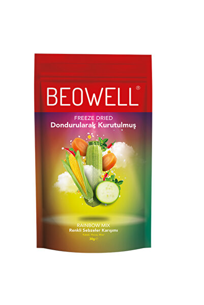 BEOWELL Rainbow Mix – Freeze Dried Dondurularak Kurutulmuş Renkli Sebze
