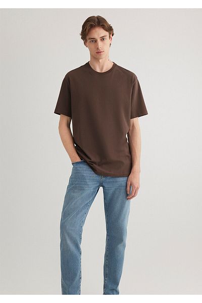 Mavi Καφέ Basic T-Shirt Loose Fit / Loose Relaxed Fit 066249 -88067