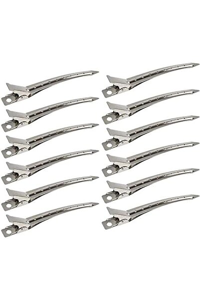 Care And Smile 12 Packs Duck Bill Clips 9cm Rustproof Metal Alligator Curl Cl...