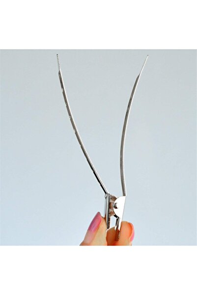 Care And Smile 12 Packs Duck Bill Clips 9cm Rustproof Metal Alligator Curl Clips with Holes for Hair