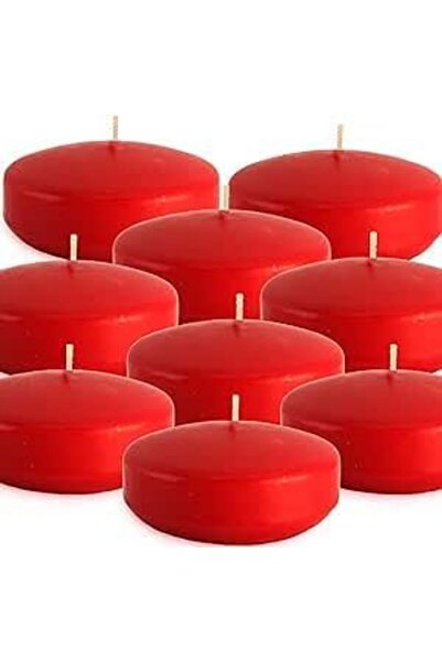 Other 9 قطع من الشموع العائمة الدائرية غير المعطرة لطاولة العشاء والشموع الزخ...