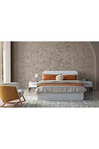 Vivense Life Yatak Odası Takımı, 4 Kapaklı, Ahşap Başlıklı