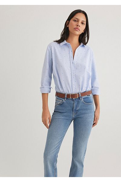 Mavi Ecru Printed Shirt - Standard, 1211056 -89325