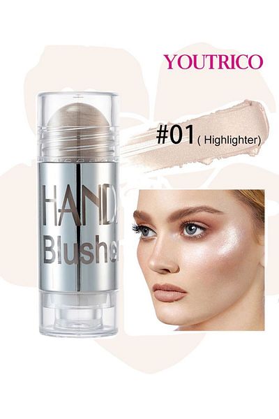 Youtrico Multi-usage Blush,silky Texture,8.5g, Whirling Wand For Quick Blush Makeup
