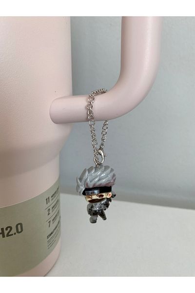 Pinky Lady Anime Character Thermos Charm/ Thermos Ornament/ Anime Character/ Bag Charm/ Thermos Charm