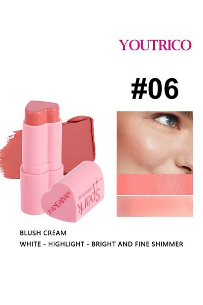 Youtrico Multi-usage Blush,silky Texture,6g, Whirling Wand For Quick Blush Makeup