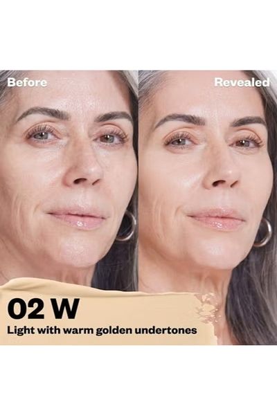KOSAS Revealer Super Creamy & Brightening Concealer with Caffeine & Hyaluronic Acid, Tone 02 W - Lig