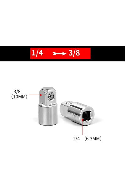 Choice 1 4 3 8 1/4 3/8 1/2 Ratchets Wrench Socket Adapter Converter Drive Reducer Air Impacts Wrench Adapte