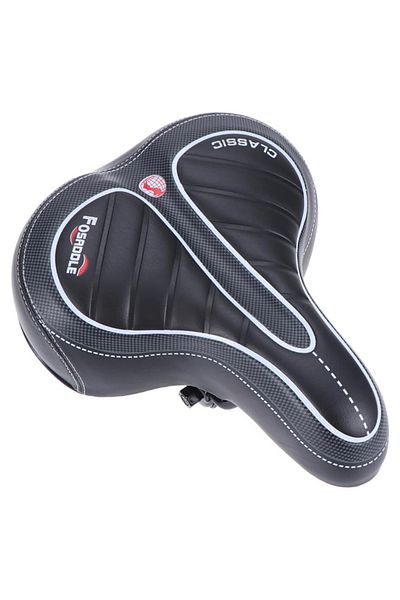 Beatitude Bike Saddle Wide Comfortable Soft Springy Bicycle Seat for Sports Mountain Road City Bike Accessory
