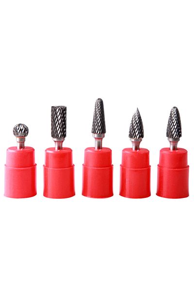Choice 5pcs Double Groove Rotary File 6mm Grinding Head Tungsten Carbide Burr Milling Cutter Drill Bit S...