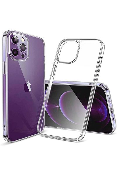 Hankn Husă de protecție pentru iPhone 14 Pro Max, silicon, transparentă, 6,6 inci