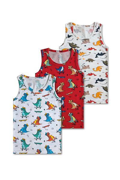 GizaKids 95% Cotton Boys' Undershirt Underwear Set of 5