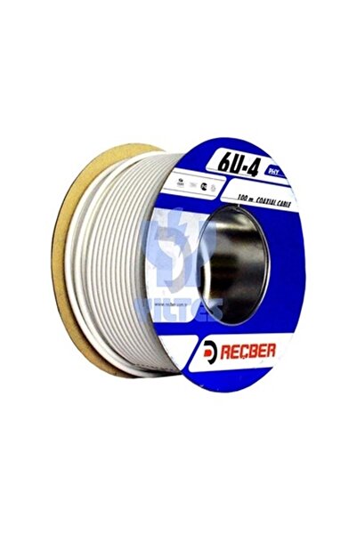 Leva House REÇBER TV KABLOSU RG6-U4 BEYAZ ANTEN KABLOSU ( 1 METRE FİYATIDIR )