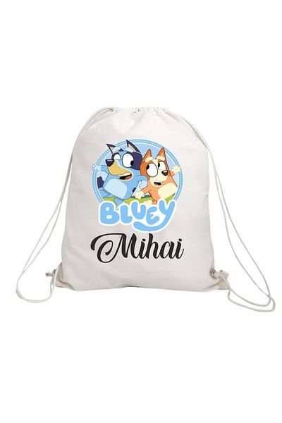 oem home Personalized Backpack with Name, Kindergarten, Bluey, 43x34 cm, RGR046