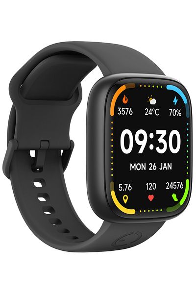 Ecowatch Smartwatch 6, 1.83" Tft-lcd, Ip68, Black