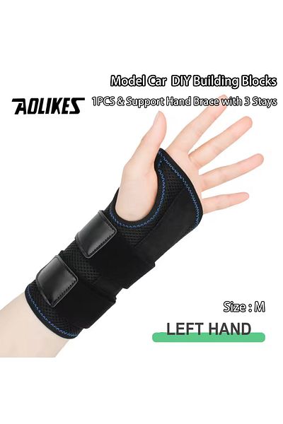Aolikes M Left Hand 1pcs Wrist Brace For Carpal Tunnel Relief Night Support,support Hand Brace With
