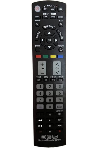 Apyrdh Universal Remote Control Panasonic Tv , Hdtv/ 3d/lcd/led/apps, Range 10 M