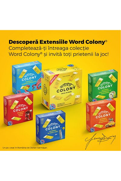 D-Toys Word Colony board game, Basic game, Edition 2 Original RO, 2-4 players