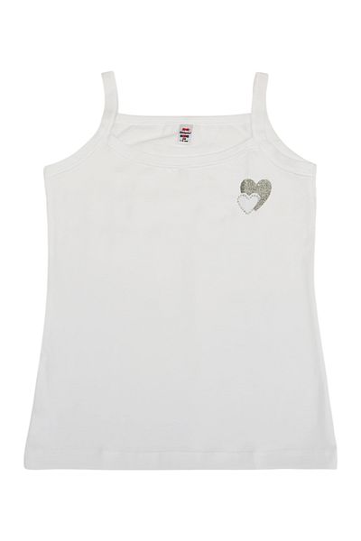TEKKAPLAN 3-Piece Girl's Stoned Narrow Strap Tank Top