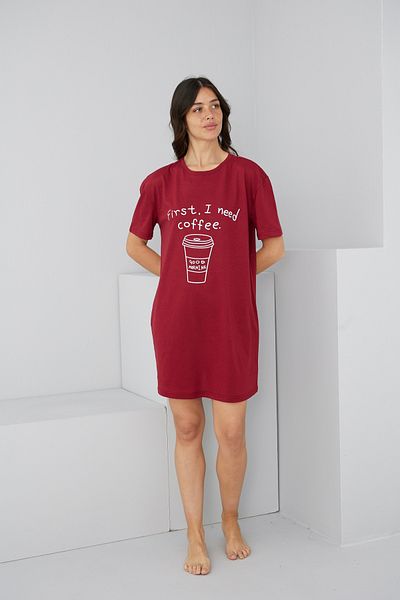 Siyah İnci Rochie de noapte cu imprimeu burgundy cu decolteu 7831