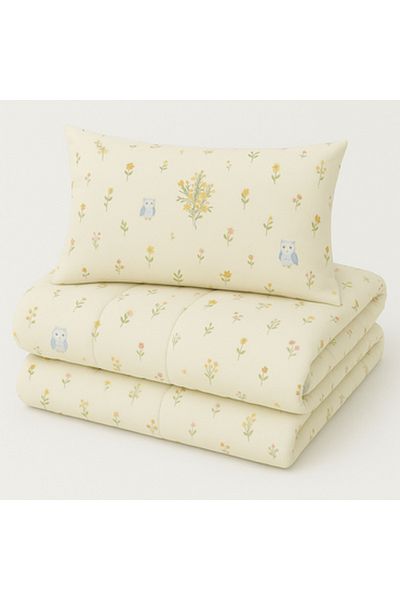 Pazar Home Bedding 4-Piece Cotton Baby Single Bedspread - Bazaar Home Birth with Stitched Filling