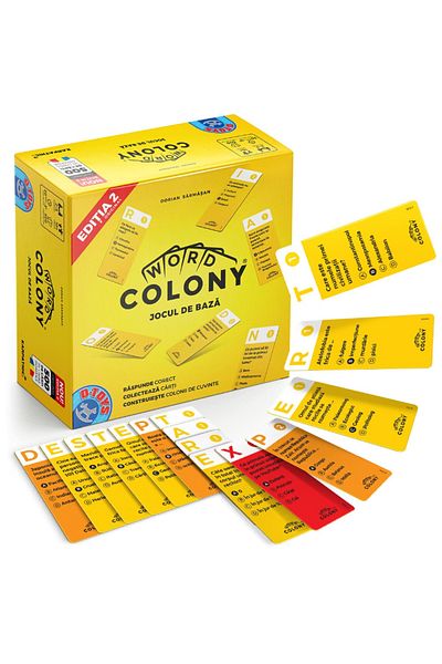 D-Toys Word Colony board game, Basic game, Edition 2 Original RO, 2-4 players