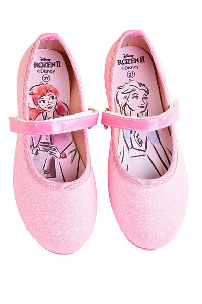 minibonito Girl's Elsa Figured Ballerinas