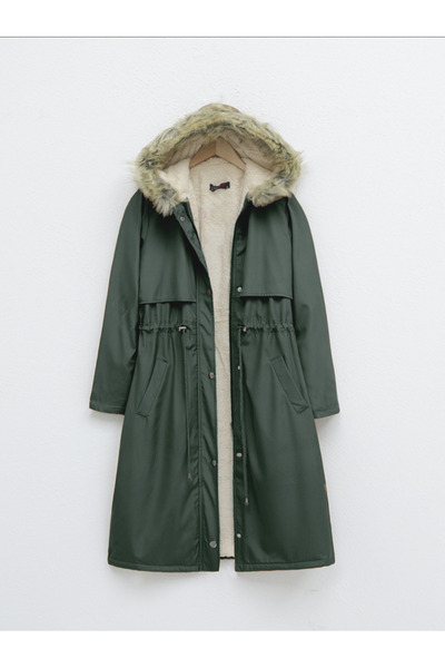 HİJABAYA Μακρύ μαντήλι με κουκούλα με επένδυση από βελούδο μέσα και κορδόνια στο κάτω μέρος