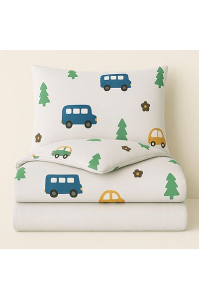 Pazar Home Bedding 4-piece cotton baby single bed sheet - Bazaar Home Cardiff with stitched filling