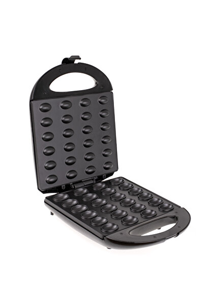 MESKO Ms 3041 Nut-Shaped Waffle Maker, Non-Stick Coating, 1600 W, XL, Black