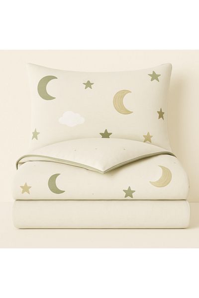 Pazar Home Bedding 4-piece cotton baby single bed sheet - Bazaar Home Cardiff with stitched filling