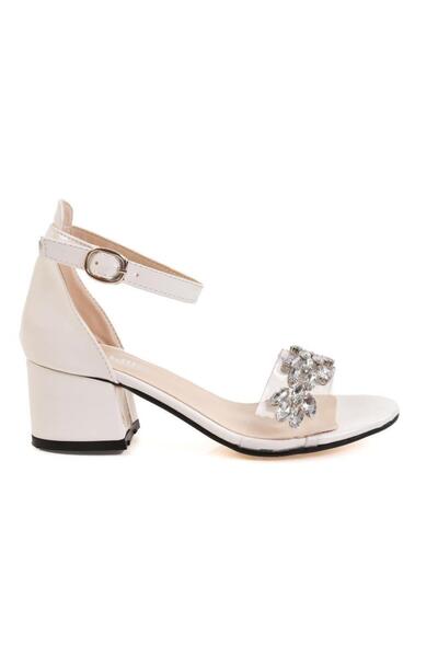 minibonito Pantofi de seară pentru fetiță cu curea la gleznă