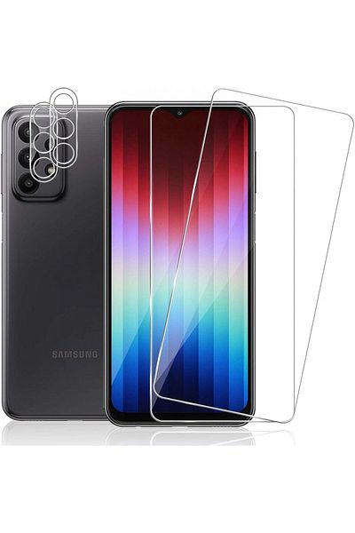 REROXE Set of 2 screen protectors and 2 camera protectors for Samsung Galaxy S23 5G REROXE, tempered glass