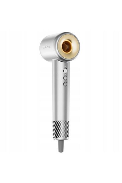 Coshare Uscător de păr HD10 Pro, strălucitor, ioni negativi, 110.000 rpm, 1600 W, argintiu